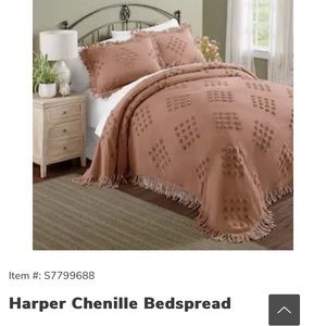 Twin size Harper chenille bedspread